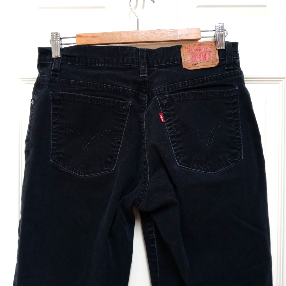 Vintage Levi's 550 Black Denim Jeans